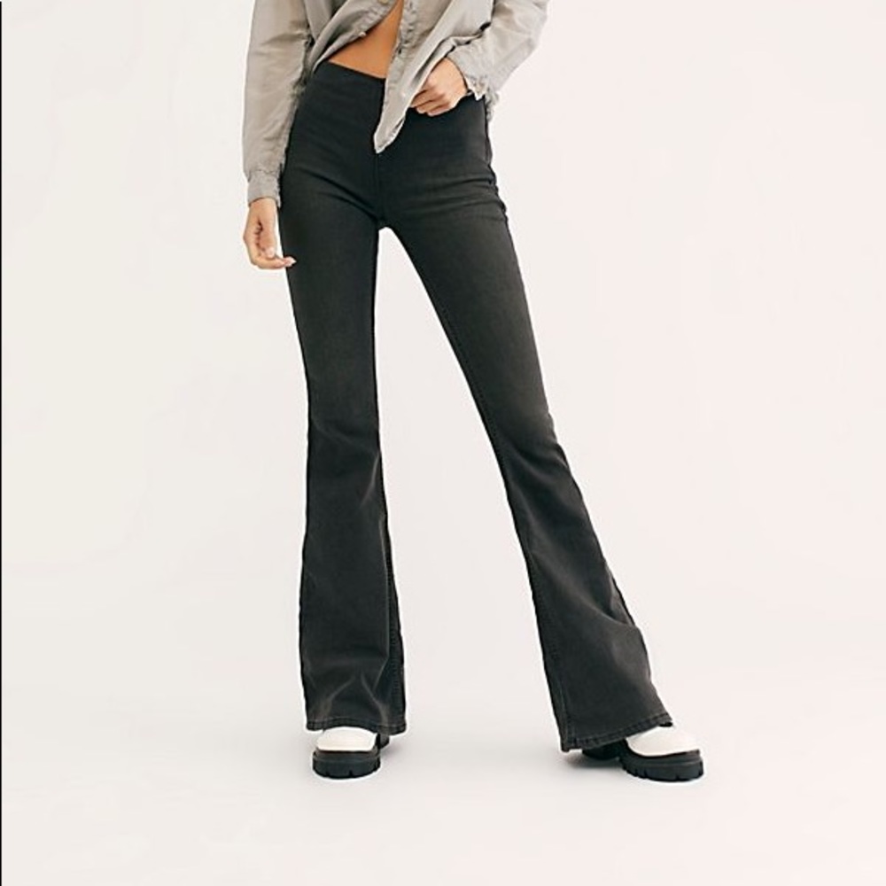 Free people drapery pullon jeans